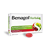 BENAGOL HERBAL MENTA E CILIEGIA 24 PASTIGLIE - FARMAPRIME