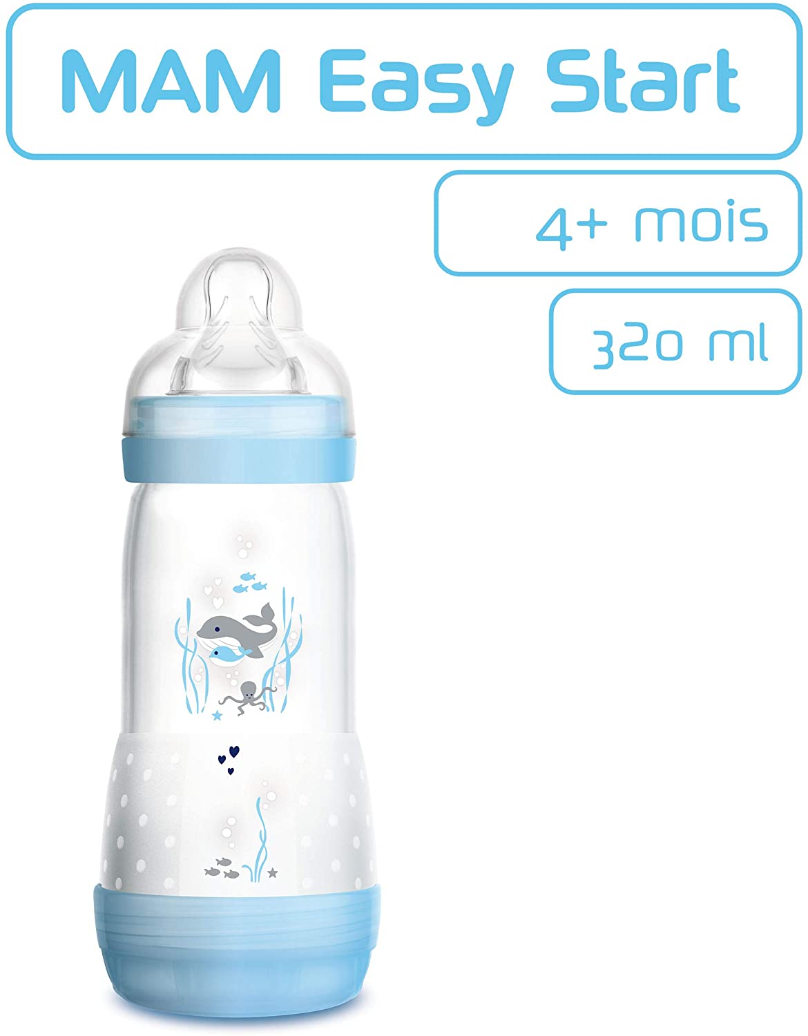 MAM BIBERON EASY START 320 ML 4+ TETTARELLA 3 MASCHIO - FARMAPRIME