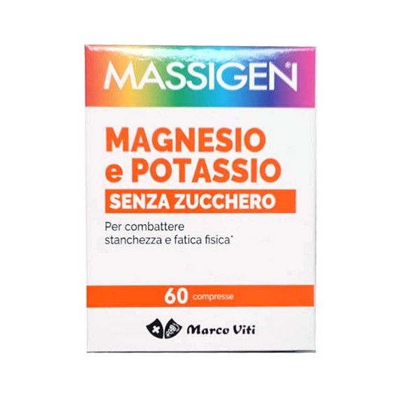 MASSIGEN MAGNESIO POTASSIO SENZA ZUCCHERI 60 COMPRESSE - FARMAPRIME