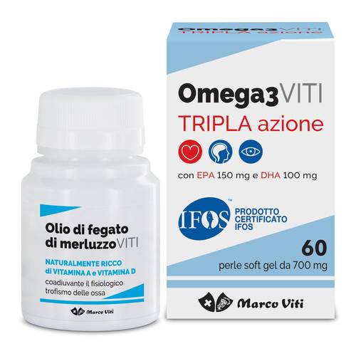 Marco Viti Omega 3 Viti Tripla Azione  60 PERLE - FARMAPRIME
