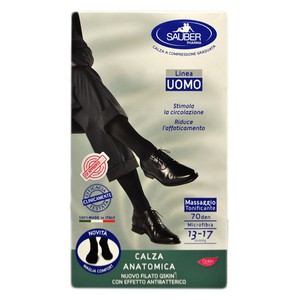 UOMO Q SKIN 140 DENARI BLU  CALZA ANATOMICA - FARMAPRIME