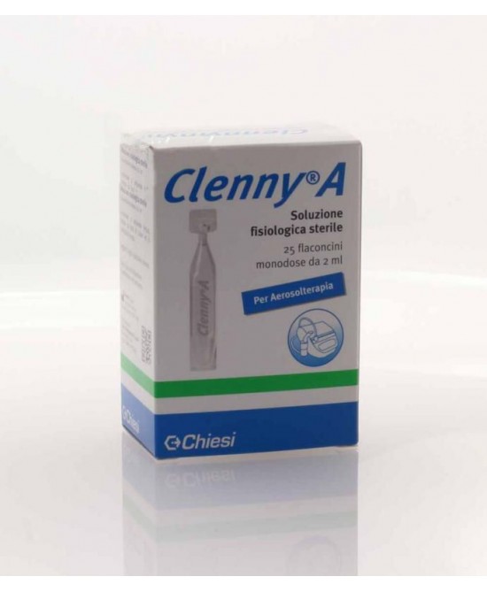 CLENNY A SOLUZIONE FISIOLOGICA STERILE PER AEROSOLTERAPIA 25 FLACONCINI MONODOSE DA 2 ML - FARMAPRIME