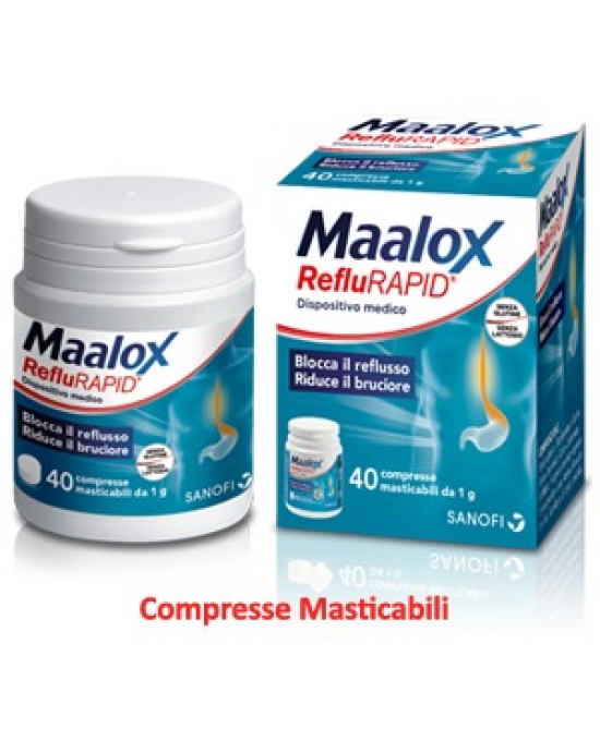 MAALOX REFLURAPID 40 COMPRESSE MASTICABILI - FARMAPRIME