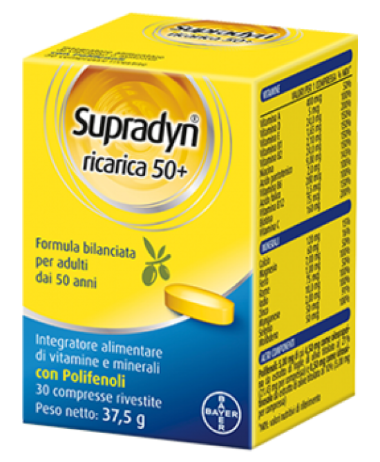 SUPRADYN RICARICA 50+ 30 COMPRESSE - FARMAPRIME