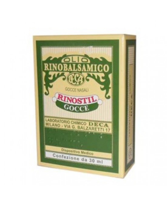 RINOSTIL GOCCE NASALI FLACONE 30ML OLIO RINOBALSAMICO PER LAPROTEZIONE DELLA MUCOSA NASALE E LA PULIZIA DELLE FOSSE NASALI - FARMAPRIME