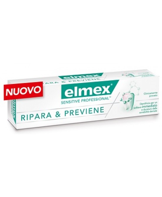 DENTIFRICIO ELMEX SENSITIVE RIPARA & PREVIENE 75 ML - FARMAPRIME