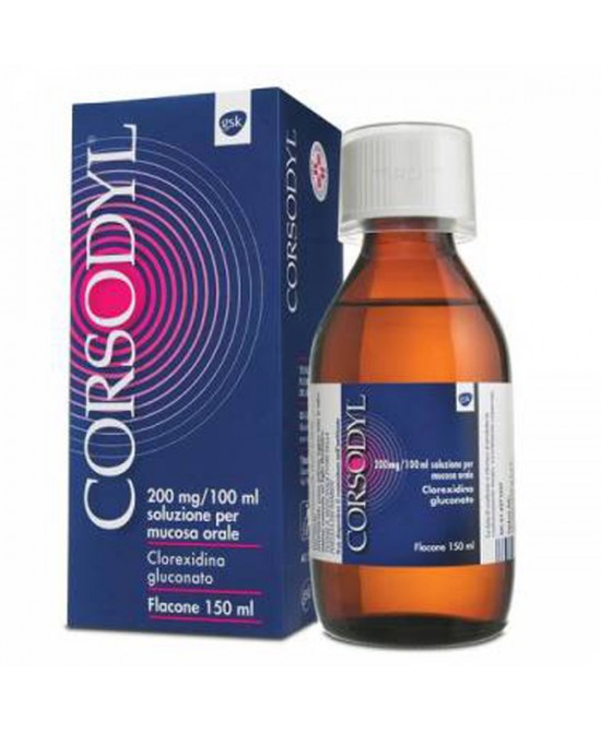 CORSODYL*SOLUZ 150ML 200MG/100 - FARMAPRIME