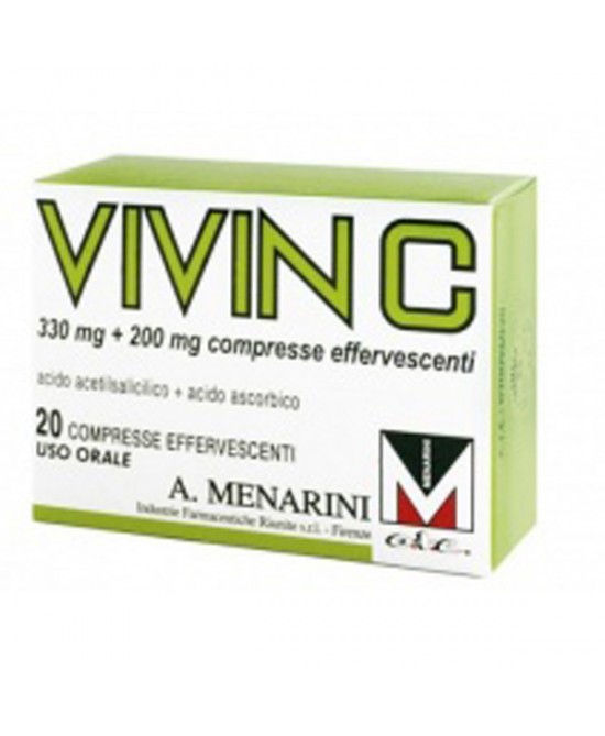 A.Menarini Vivin C 330mg+200mg   20 Compresse Effervescenti - FARMAPRIME