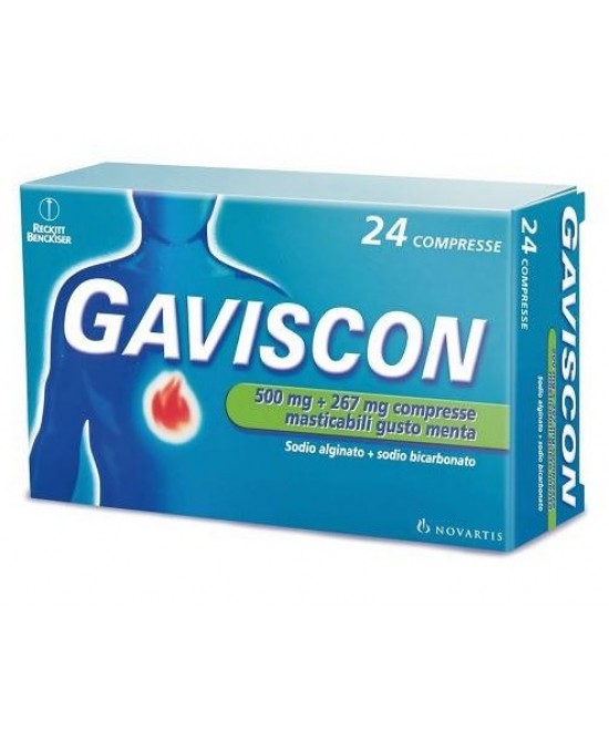 GAVISCON*24CPR MENTA 500+267MG - FARMAPRIME