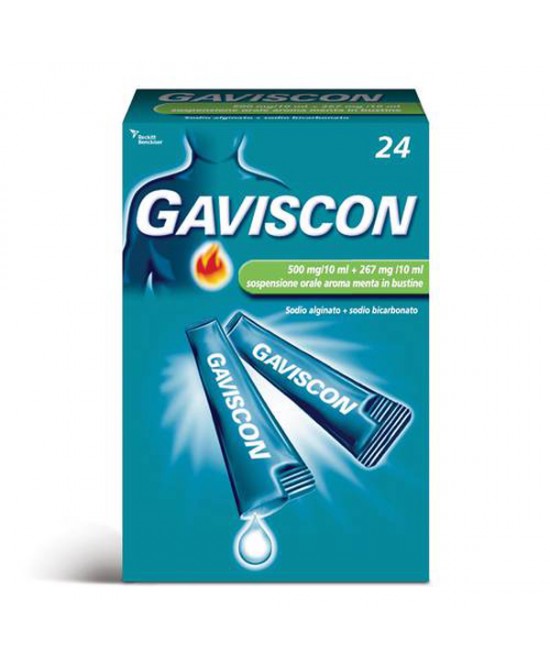GAVISCON*24BUST 500+267MG/10ML - FARMAPRIME