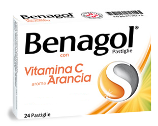 BENAGOL VIT C*24PAST ARANCIA - FARMAPRIME