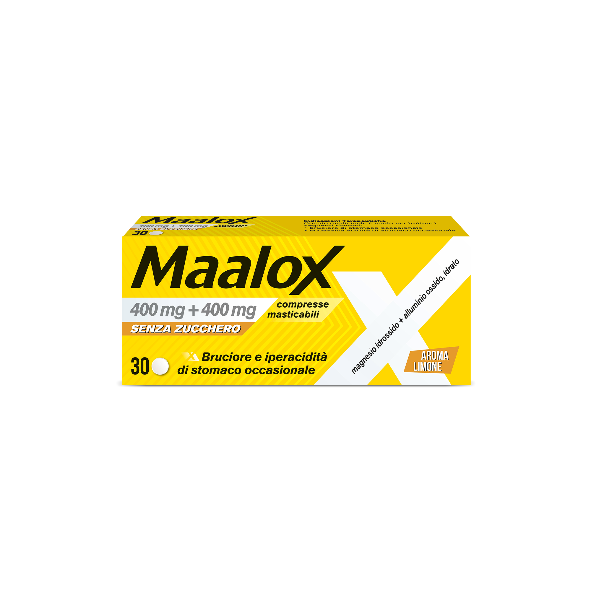 MAALOX*S/Z 30CPR LIMO400+400MG - FARMAPRIME