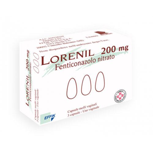 LORENIL*3CPS MOLLI VAG 200MG - FARMAPRIME