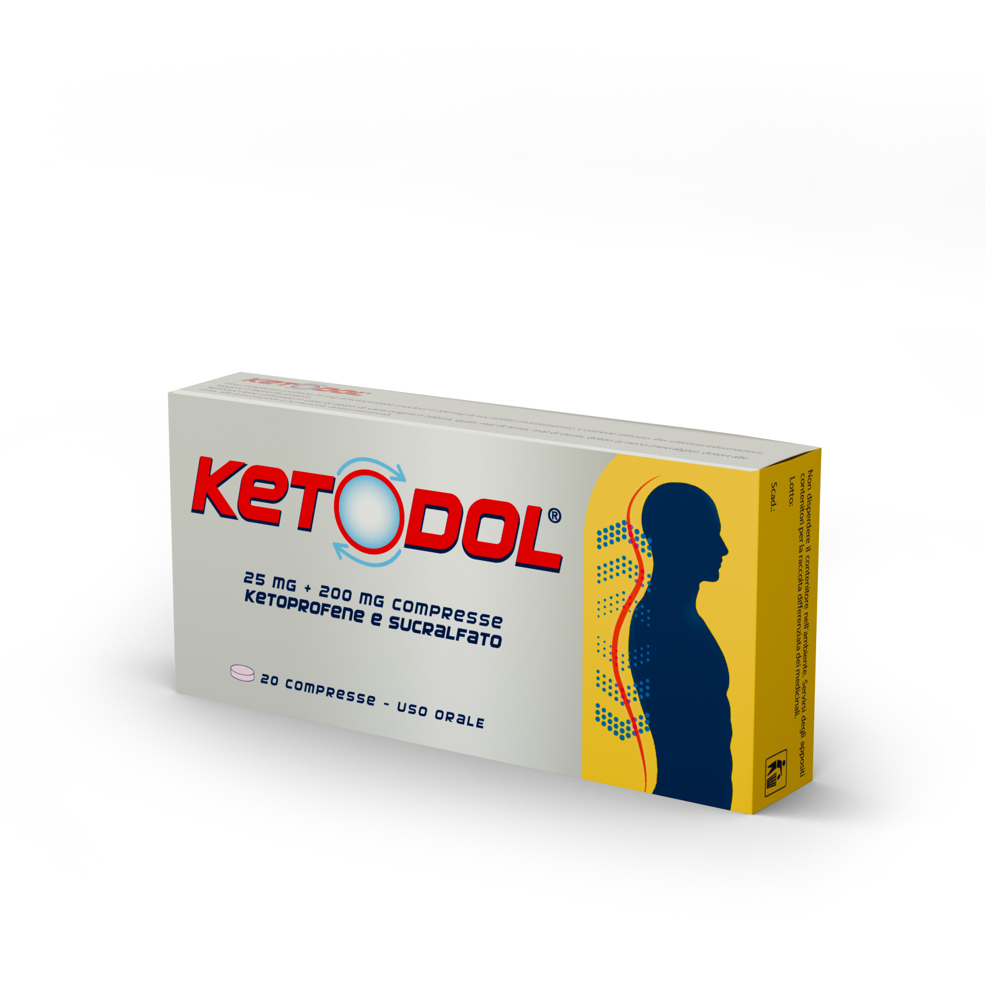 KETODOL*20CPR 25MG+200MG - FARMAPRIME