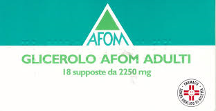 GLICEROLO AFOM*AD 18SUPP2250MG - FARMAPRIME