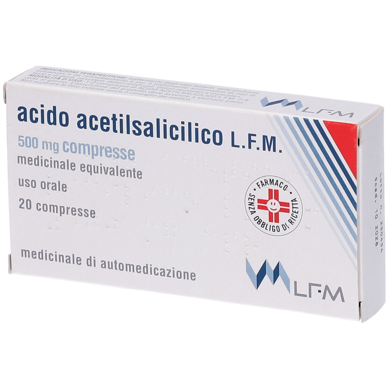 ACIDO ACETILSALIC LFM*20CPR500 - FARMAPRIME