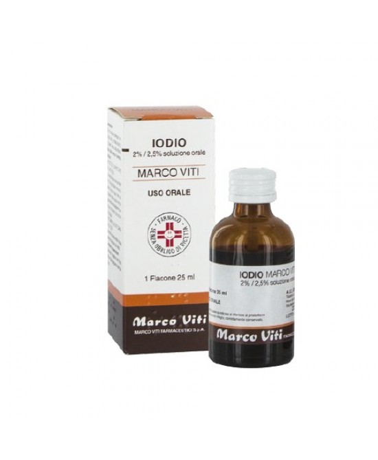 IODIO OS SOLUZ MV*25ML 2%+2,5% - FARMAPRIME
