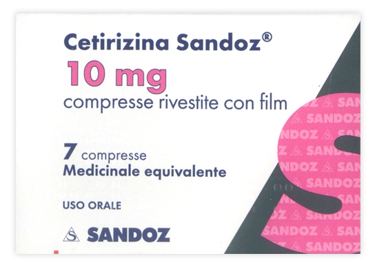 CETIRIZINA SAND*7CPR RIV 10MG - FARMAPRIME
