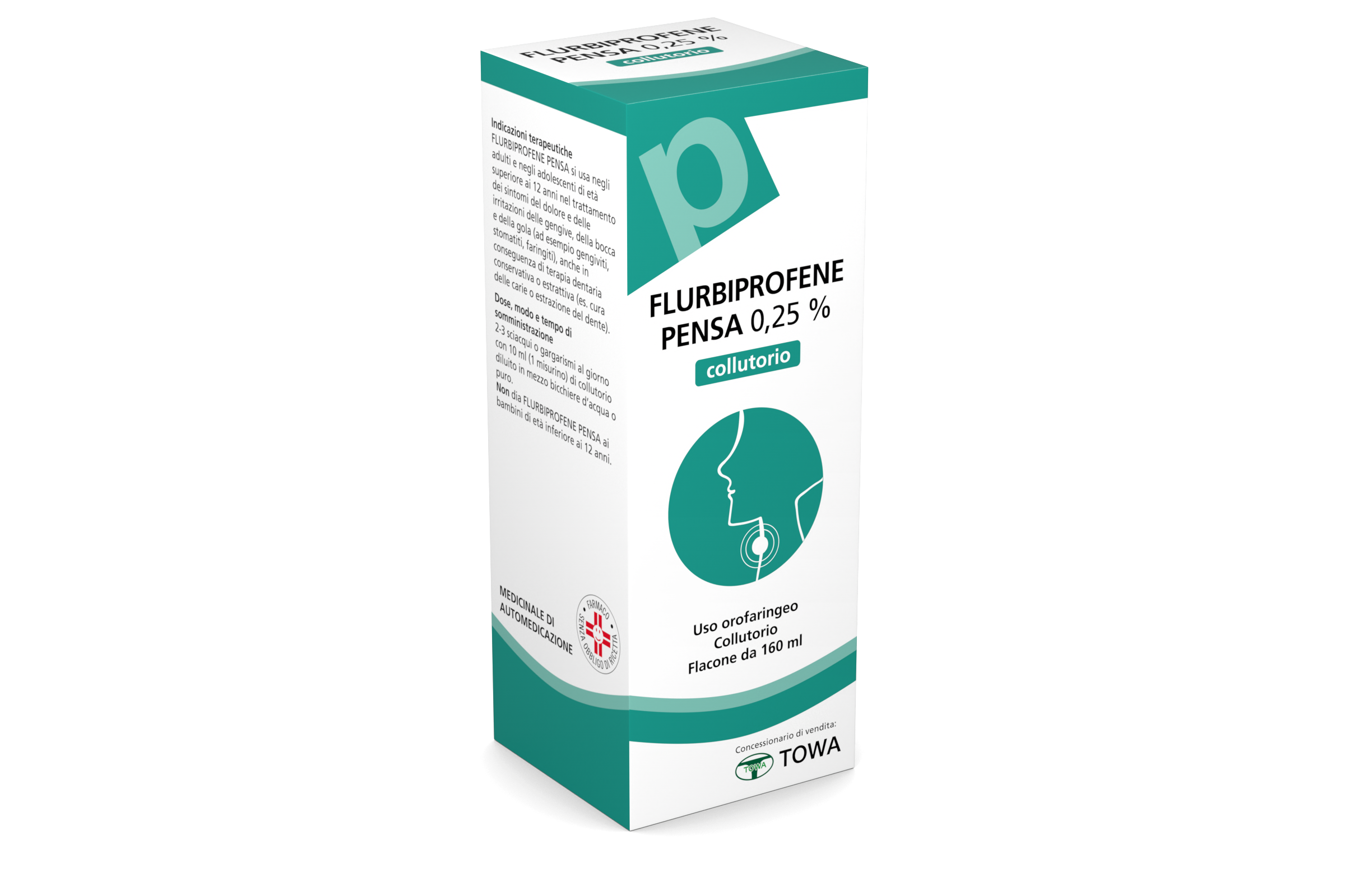 FLURBIPROFENE PE*COLLUT 160ML - FARMAPRIME