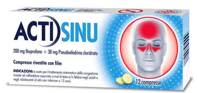 ACTISINU*12CPR 200MG+30MG - FARMAPRIME