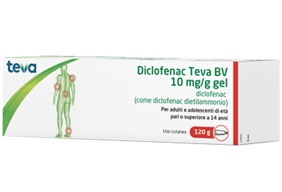 DICLOFENAC TEVA*GEL120G 10MG/G - FARMAPRIME