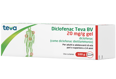 DICLOFENAC TEVA*GEL100G 20MG/G - FARMAPRIME