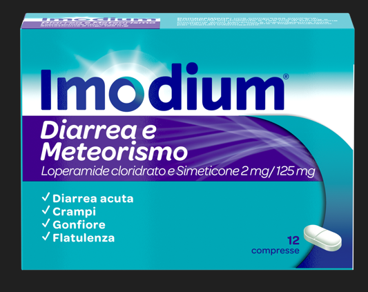 IMODIUM DIARREA E METEOR*12CPR - FARMAPRIME