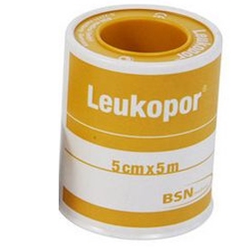 CEROTTO IN ROCCHETTO LEUKOPOR IPOALLERGENICO TESSUTO NON TESSUTO BIANCO 5X500 CM - FARMAPRIME