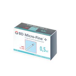 SIRINGA INSULINA BECTON DICKINSON 0,5 ML 100 UI AGO GAUGE 29 30 PEZZI - FARMAPRIME