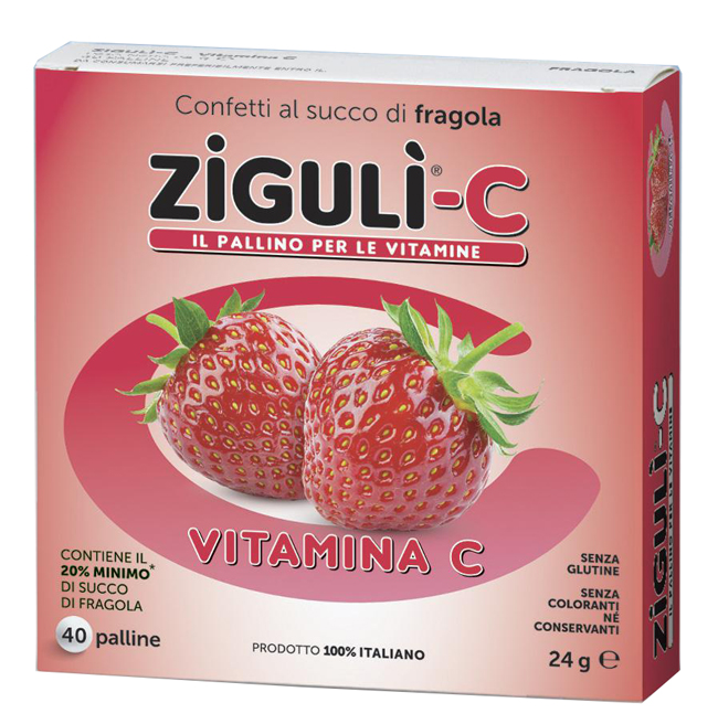 ZIGULI C FRAGOLA 40 CONFETTI 24 G - FARMAPRIME