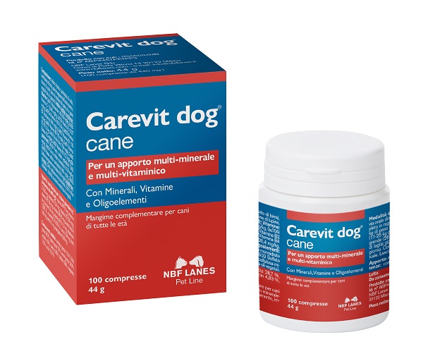 CAREVIT DOG FLACONE 100 COMPRESSE APPETIBILI - FARMAPRIME