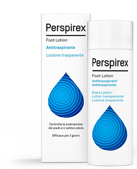 PERSPIREX FOOT LOTION ANTITRASPIRANTE LOZIONE TRASPARENTE SUDORAZIONE E CATTIVO ODORE PIEDI 100 ML - FARMAPRIME