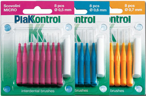 PLAKKONTROL SCOVOLINO CON MANICO MIDI 0,7 8 PEZZI - FARMAPRIME