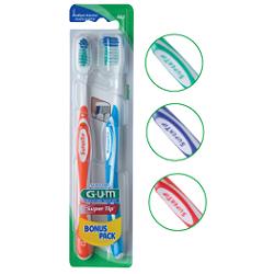 GUM SUPER TIP 463 COMPACT SPAZZOLINO MEDIO BONUS PACK 2 PEZZI - FARMAPRIME