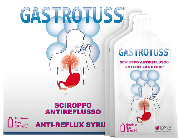 SCIROPPO ANTIREFLUSSO GASTROTUSS 25 BUSTINE MONODOSE 20 ML - FARMAPRIME