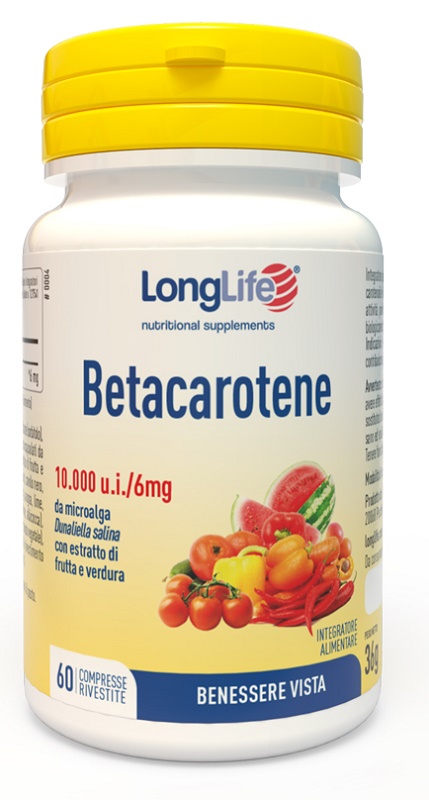 LONGLIFE BETACAROTENE 60 COMPRESSE - FARMAPRIME