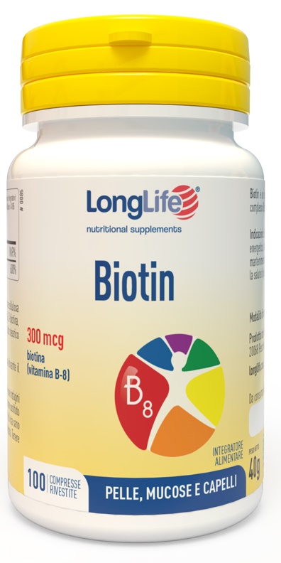 LONGLIFE BIOTIN 100 COMPRESSE - FARMAPRIME