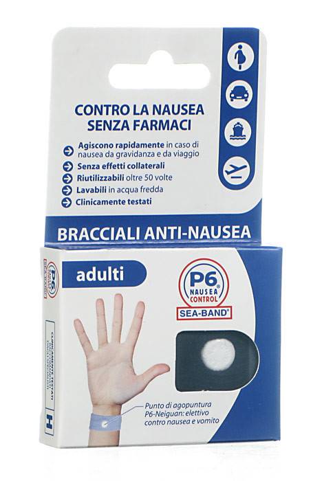 BRACCIALE ANTI NAUSEA PER ADULTI P6 NAUSEA CONTROL 2 PEZZI - FARMAPRIME