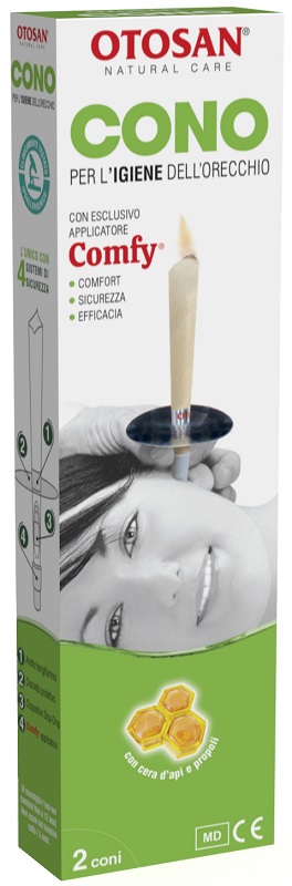OTOSAN CONO PER L'IGIENE DELLE ORECCHIE OTOSAN+PROPOLI 2 PEZZI - FARMAPRIME