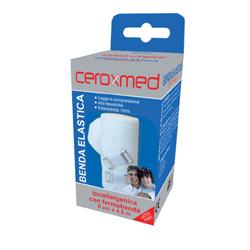 BENDA ELASTICA CEROXMED 8X450 CM CON GANCIO 1 PEZZO - FARMAPRIME