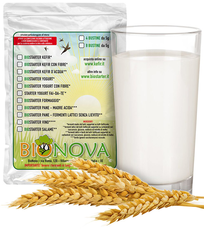 BIOSTARTER PER KEFIR 4 X 5 G - FARMAPRIME