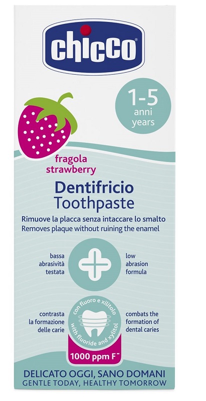 CHICCO DENTIFRICIO FRAGOLA 50 ML 12M+ CON FLUORO - FARMAPRIME