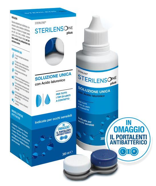 SOLUZIONE UNICA STERILENS ONE PLUS CON ACIDO IALURONICO 380 ML - FARMAPRIME