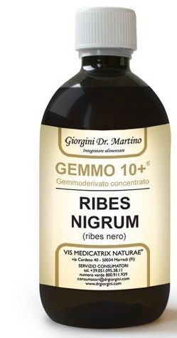GEMMO 10+ RIBES NERO 500 ML LIQUIDO ANALCOLICO - FARMAPRIME