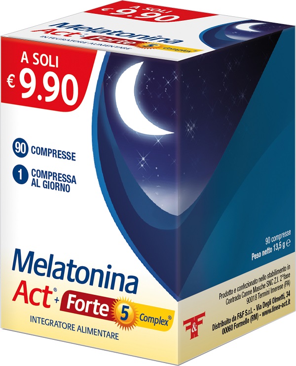 MELATONINA ACT+FORTE 5 COMPLEX 90 COMPRESSE - FARMAPRIME