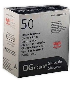 STRISCE MISURAZIONE GLICEMIA OGCARE 50 PEZZI - FARMAPRIME