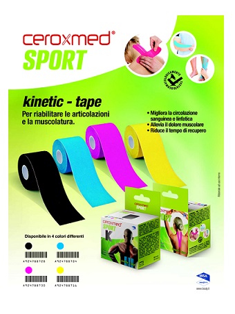 CEROXMED SPORT KINETIC TAPE BLU 1 PEZZO - FARMAPRIME