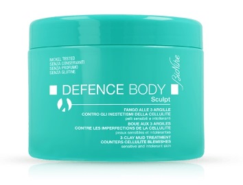 DEFENCE BODY ANTICELLULITE FANGO ALLE 3 ARGILLE VASO 500 G - FARMAPRIME