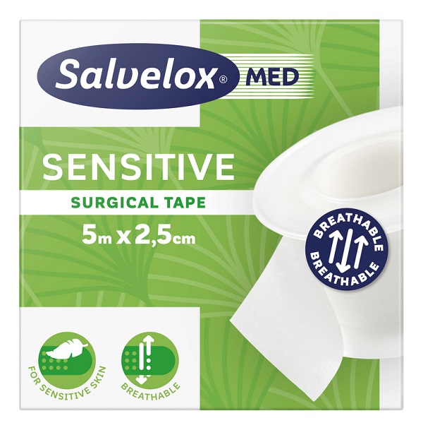 CEROTTO CHIRURGICO SALVELOX MED SENSITIVE TAPE M5X2,5CM - FARMAPRIME