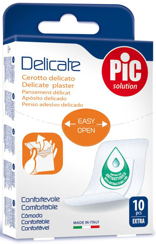 CEROTTO PIC DELICATE EXTRA ANTIBATTERICO 10 PEZZI - FARMAPRIME